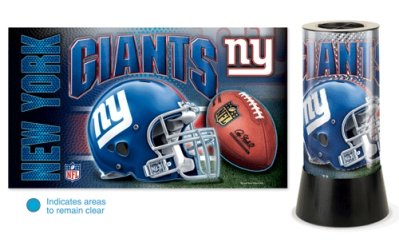 New York Giants Rotating Lamp
