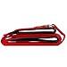 ColorPet Dog Leash Dual Handled Black Nylon Dog Leash Extra Long Large Dog Leash Soft Padded Handles One Inch Wide -8-Feet and 2 Handles (Red)
