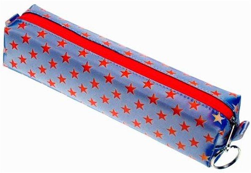 3D Lenticular Pencil / Cosmetic Purse / Case, GLOBO, STARS, RED, WHITE, BLUE