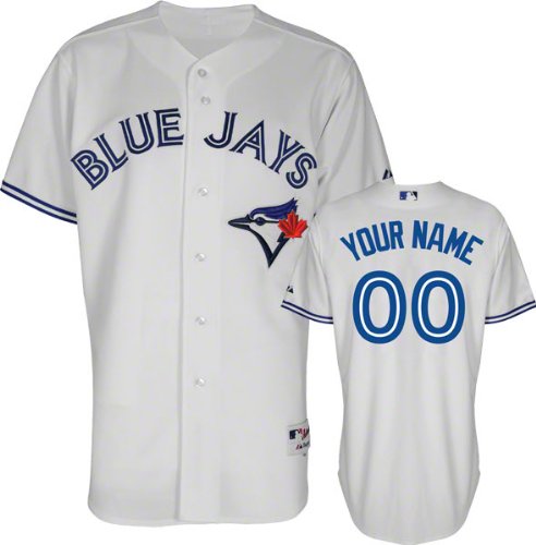 Toronto Blue Jays Majestic -Personalized With Your Name- Home White Authentic Jersey