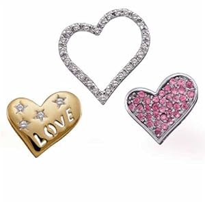 Two Tone Cutie Love Heart Pendant