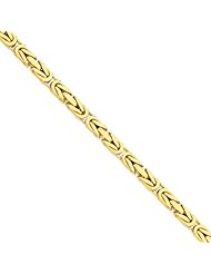 14k 5.25mm Byzantine Chain, Best Quality Free Gift Box Satisfaction Guaranteed