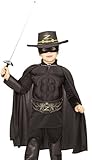 Kids Halloween NEW Boy Zorro Childrens Costume Boys Medium (5-7 years)