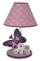 Bedtime Originals Lavender/Purple Provence Lamp w/Shade, (energy efficient light bulb included)