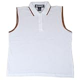 Womens Boast Sleeveless Polo-White/Suede