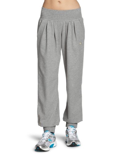 PUMA Damen Hose Script Drapy, athletic gray heather, S, 817013 03 Preisvergleich
