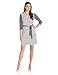 Sandra Darren Women's Three-Quarter Sleeve Stripe Wrap Dress