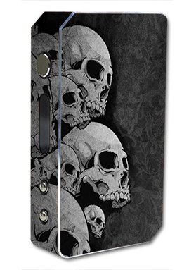 Skin Decal Vinyl Wrap for Pioneer 4 You ipv3 LI 165w watt Vape Mod Box / Skulls stacked