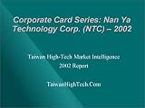 Corporate Card Series: Nan Ya Technology Corp. (NTC) - 2002