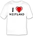 I Love Westland T-shirt Image