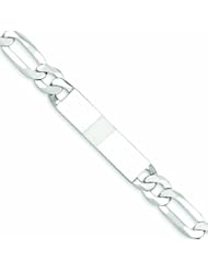 Genuine .925 Sterling Silver Id Bracelet 29.7 Grams 8.5 Inch Length. 100% Satisfaction Guaranteed.