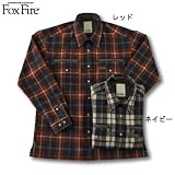 Fox Fire(フォックスフｧイヤー) ウォッシャブルウールプレイドシャツジャケット M レッド 5112533の画像