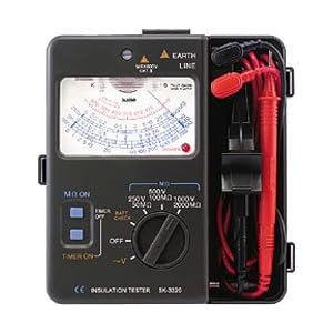 【クリックで詳細表示】Amazon.co.jp ｜ カイセ：絶縁抵抗計 ケース・本体一体型 / 3レンジ SK-3320 ｜ 車＆バイク
