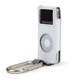 Belkin Carabiner Case for iPod nano - Case for digital player - leather - white