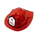 Childs Plastic Fireman Costume Fire Chief Helmet Hat