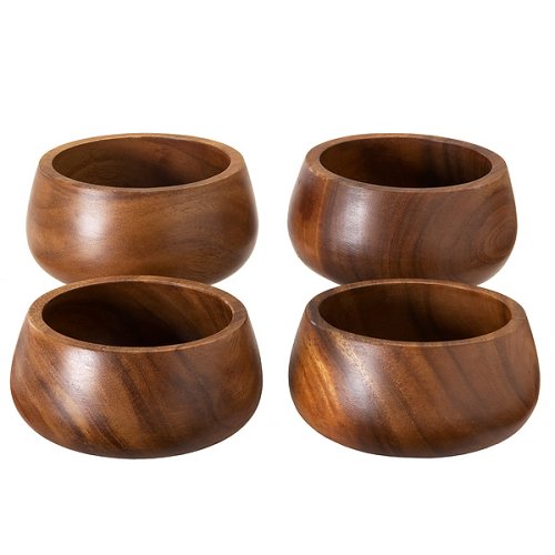 Acacia Salad Bowl - Set of 4 by Duru's Industries Corp