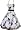 Sexy White Black Floral Evening Party Prom Dress 14