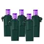 15 Battery Operated 8 Function Purple LED Wide Angle Christmas Lights Green Wire