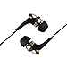 Francois et Mimi In-Ear 3.5mm Aux Hi-Fidelity Headphones Earbuds CH-08, Gold