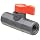 Asahi America Labcock PVC Ball Valve, Inline, Unibody, Lever, 1/4" NPT Female