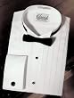 Wing Collar Tuxedo Shirt with a Distinctive 3/4" Pleated Front and has Authentic French Cuffs