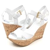 Qupid Insider02 Wedges White