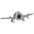 Pack of Two Airplane Model Art Deco Flight Clocks