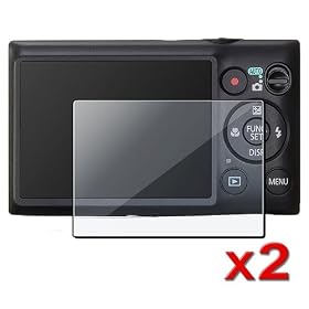 eForCity 2 Pack Screen Guard Protector For Canon ELPH 300 HS / IXUS 220 HS