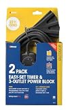 Woods Outdoor Timer With Power Block (59418)