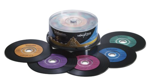 Verbatim Digital Vinyl 700 MB Multicolor CD-R Spindle (25 Discs)