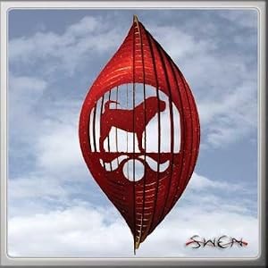 SHAR PEI Circle Swirly Metal Wind Spinner