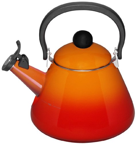Le Creuset Kone Kettle with Whistle, Volcanic, 1.6 Litre