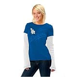 Los Angeles Dodgers Women's Jersey Layer Baby Thermal by G-III SPORTS