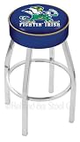 Notre Dame (Leprechaun) 25 inch Chrome Bar Stool