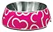 Dogit Style 2-in-1 Dog Bowl, Pink Bones, X-Small