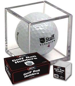BCW Golf Ball Square - Holder & Display Case (Box of 6 Cubes)