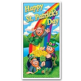 Happy St Patrick's Day Door Cover Decorations Pkg/1