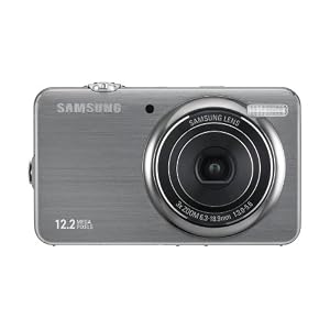 Samsung ST50 Digitalkamera (12 Megapixel, 3-fach opt. Zoom, 6,9 cm (2,7 Zoll) Display, Bildstabilisator, 14,2 mm d�nnes Edelstahlgeh�use) silber
