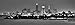 PHOTOSBYJON Cleveland Skyline UNFRAMED Photo Print NIGHT Black & White BW City Downtown 11.75 inches x 36 inches Ohio Photographic Panorama Poster Picture Standard Size