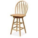 Winsome Windsor Swivel 24" Stool, Beech