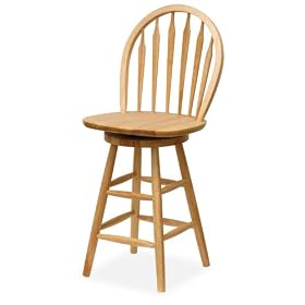 Click here to buy Winsome 89624 Beech Beechwood BAR STOOL WINDSOR 24 Inch ARROW BACK SWIVEL SEAT by Canon.