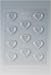 Paderno World Cuisine 47864-10 Chocolate Mold, Heart, Fluted