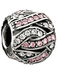 Chamilia Entwined Jewels - Clear and Pink Swarovski Bead
