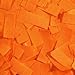 Biodegradable Tissue Confetti Rectangles, Orange Color – Ultimate Confetti Fluttering Tissue Paper for Confeti Cannon and Launcher Use, Table Decorations, and More (20 Handfuls per Bag, 1 lb)