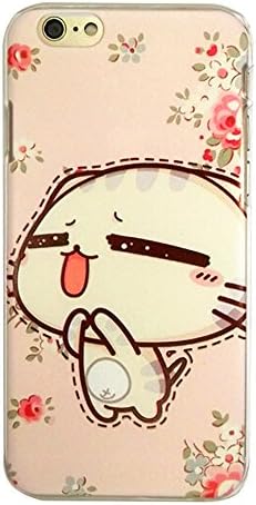 wonpowerroad For apple iphone 6 (4.7inch) PC pink slim clear transparent fashion anime kawaii bumper with Free Clear Screen Protector (B03)