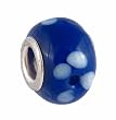 Pandora Style Charm Bead (Z134) Murano Style / Lampwork Glass (14mm x 10mm) (fits Troll too)