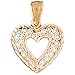 CleverSilver's 14K Gold Pendant Filigree title=