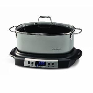 West Bend 84966 Versatility Oval-Shaped 6-Quart Programmable Slow Cooker by West Bend