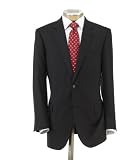 Signature Gold 2-Button Wool Suit- Black Fashion Stripe
