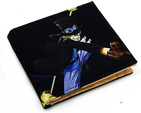 Petty Cabin Japanese Anime One Piece Wallet Sabo Bi-fold Purse Wallet (Design B)